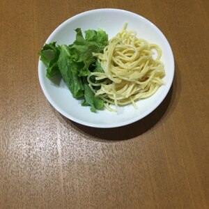 グリーンレタス添え♡ツナのスパゲティサラダ(^^)